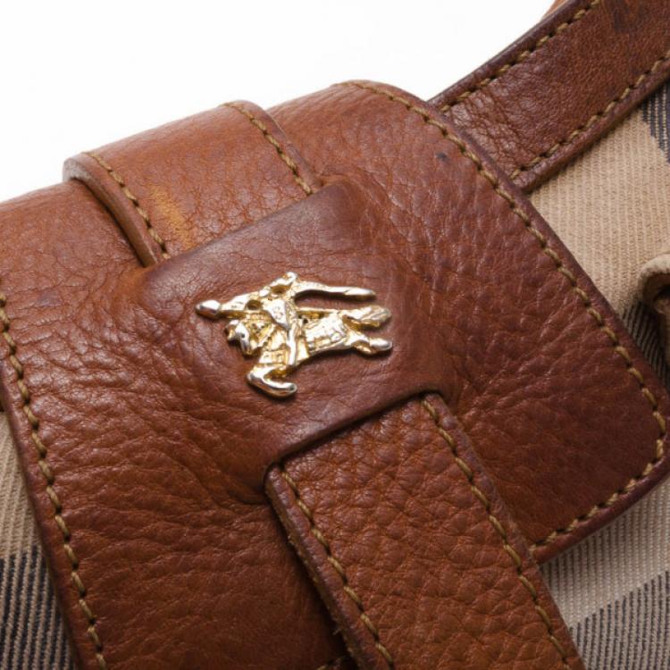 Pre Owned Burberry Prorsum House Check Shoulder bag