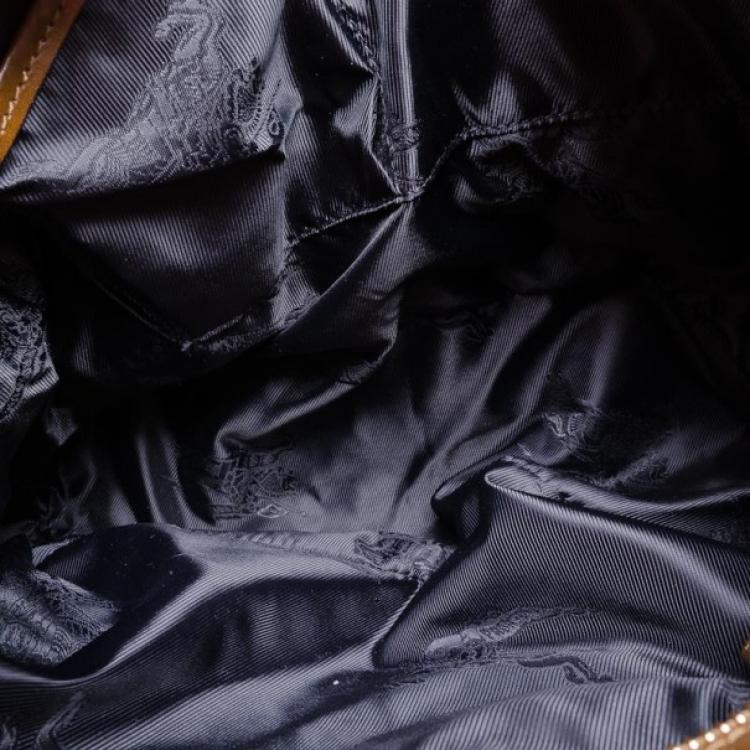 Pre Owned Burberry Lowry Metal Stitch Tote