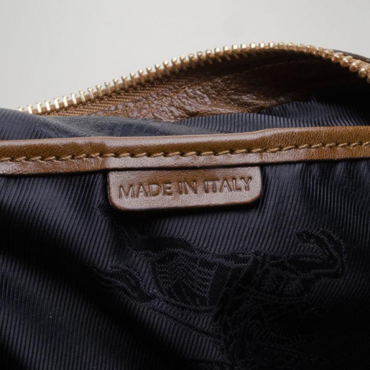 Pre Owned Burberry Lowry Metal Stitch Tote