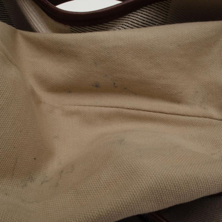 Pre Owned Burberry Mega Check Hobo
