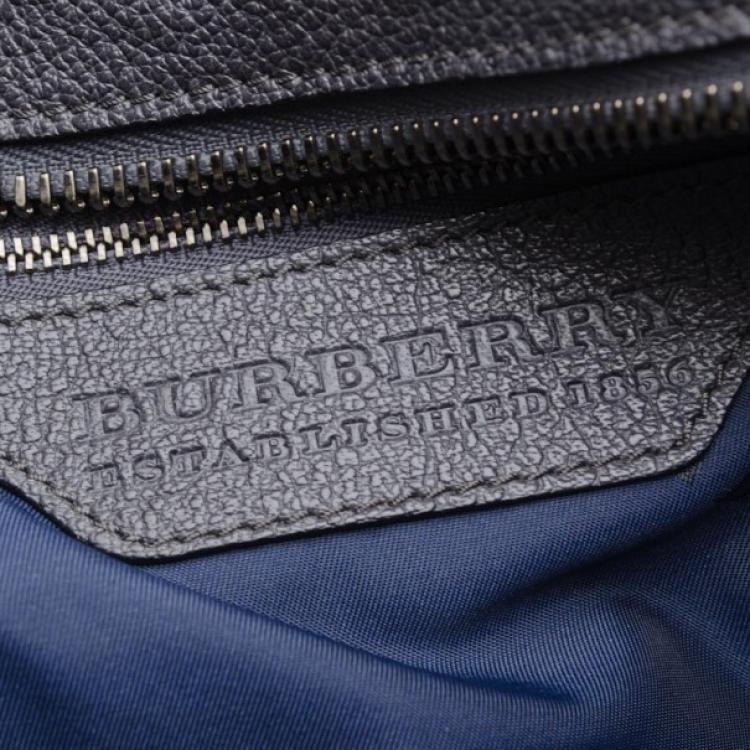 Pre Owned Burberry Raffia Patchwork  Satchel