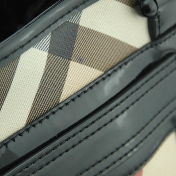 Pre Owned Burberry Canvas Tote 