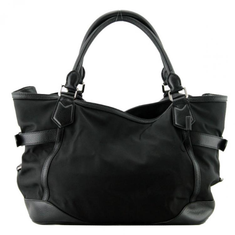 Pre Owned Burberry Montclare Black Tote