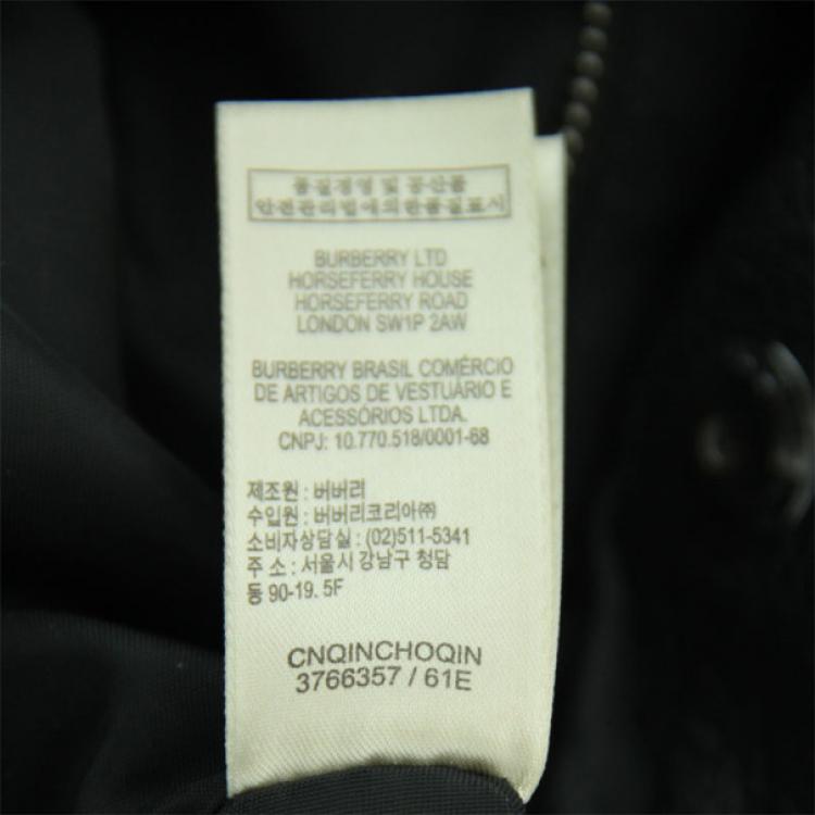 Pre Owned Burberry Montclare Black Tote