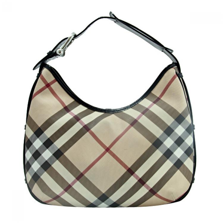 Pre Owned Burberry Barton Nova Hobo