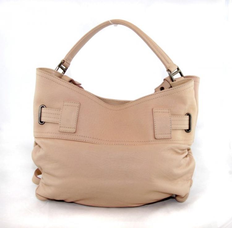 Pre Owned Burberry Leather Shoulder Bag