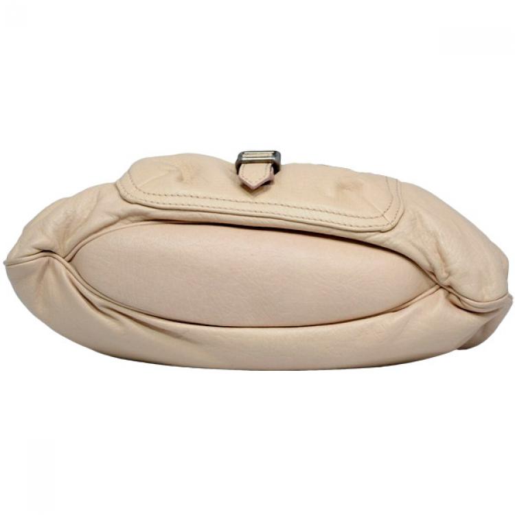 Pre Owned Burberry Leather Shoulder Bag