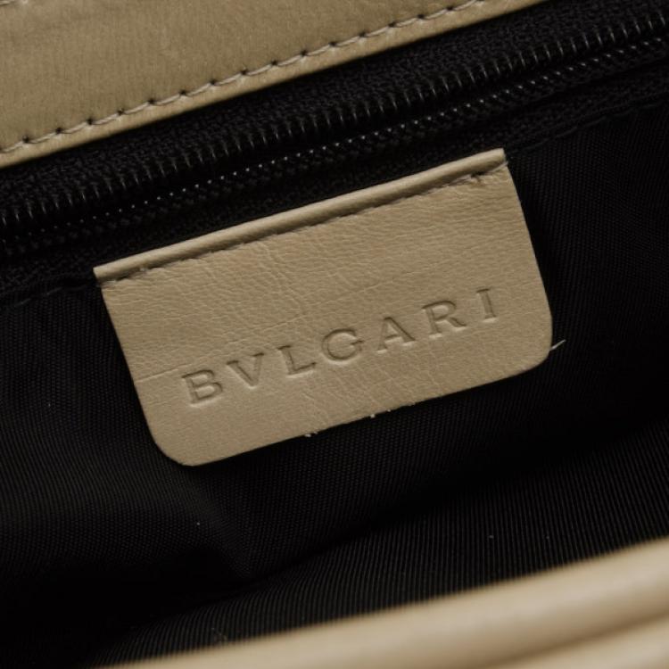 Pre Owned Bvlgari Logo Mania Shoulder Bag in Red