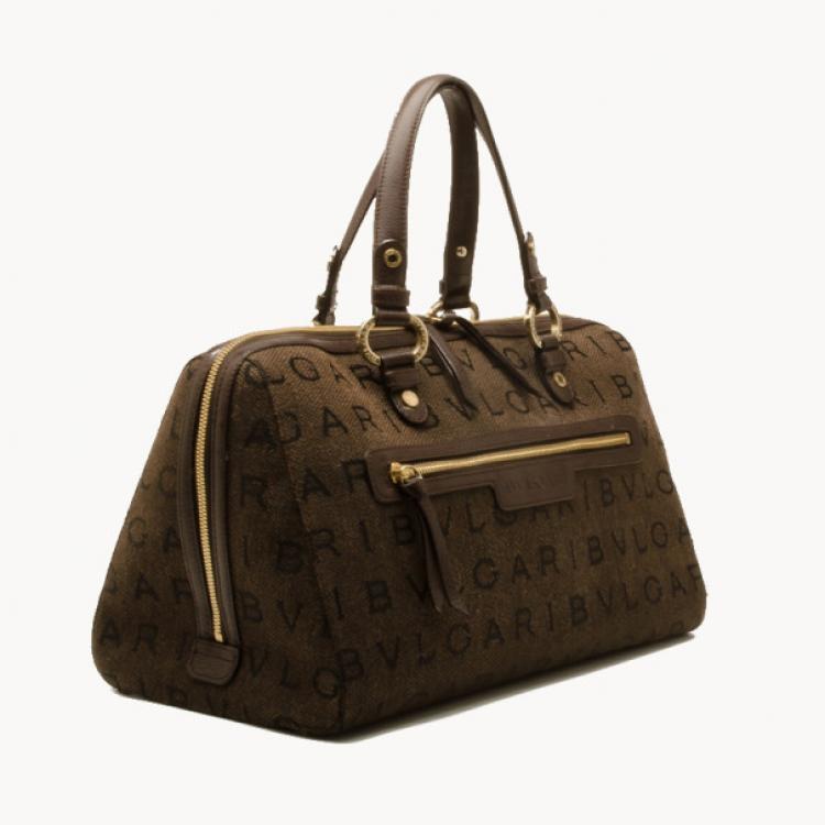 مملوكة مسبقًا Bvlgari Monogram Canvas Satchel
