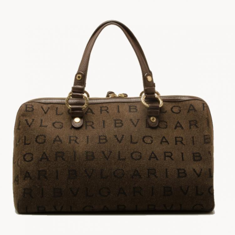 مملوكة مسبقًا Bvlgari Monogram Canvas Satchel