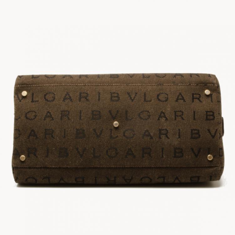 مملوكة مسبقًا Bvlgari Monogram Canvas Satchel
