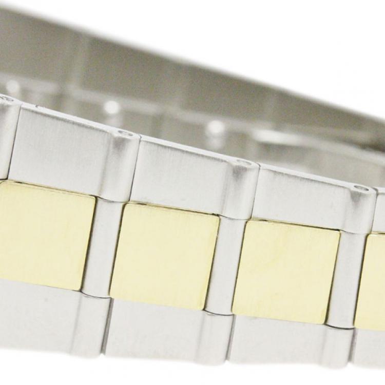 مملوكة مسبقًا Bvlgari Black 18K Yellow Gold & Stainless Steel Diagono Men's Wristwatch 35MM