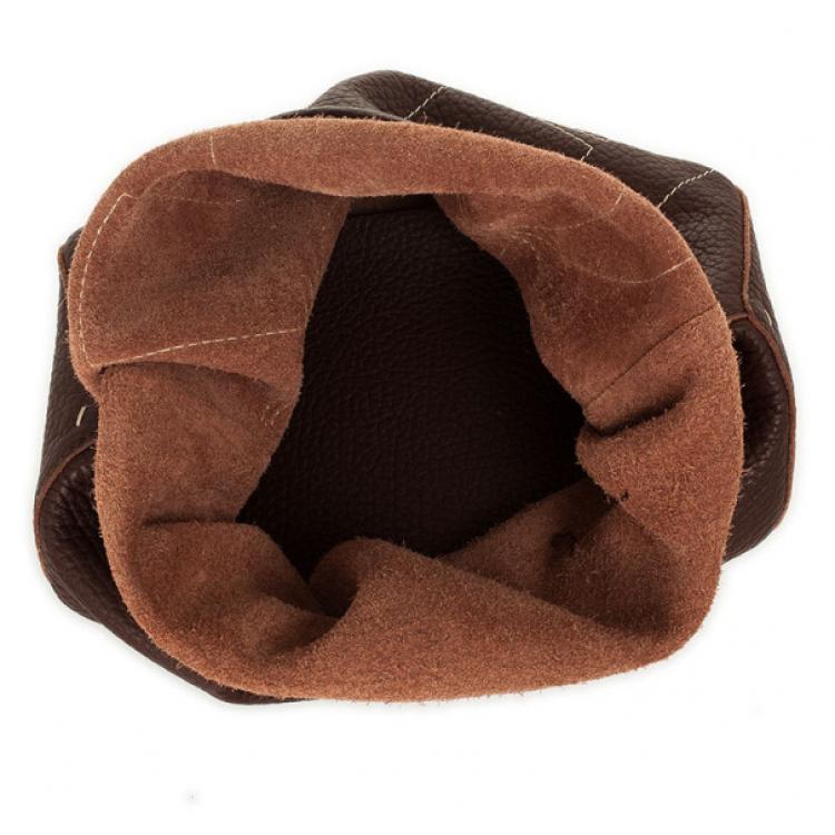 Pre Owned Carolina Herrera Brown Leather Hobo