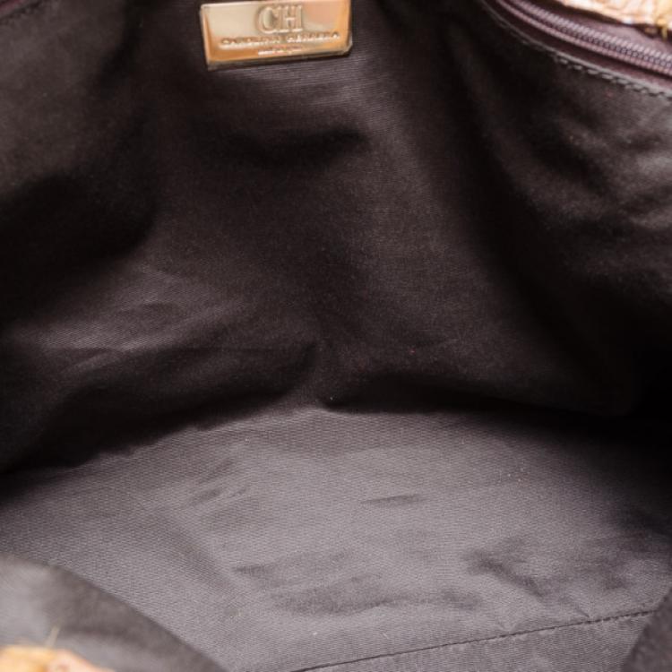 Pre Owned Carolina Herrera CH Calf Hair Leopard Tote