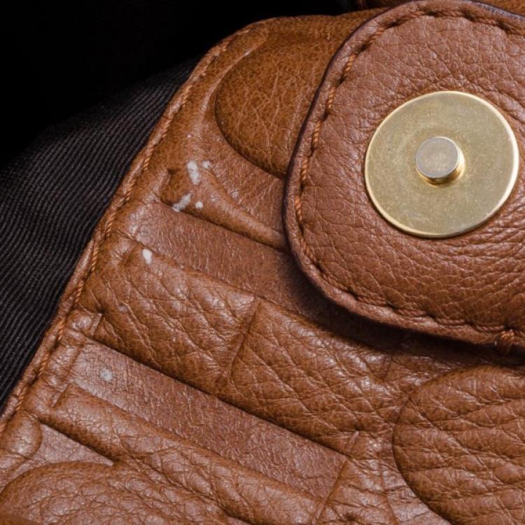 Pre Owned Carolina Herrera Monogram Tote 