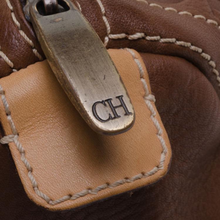 Pre Owned Carolina Herrera Andy Boston Bag  