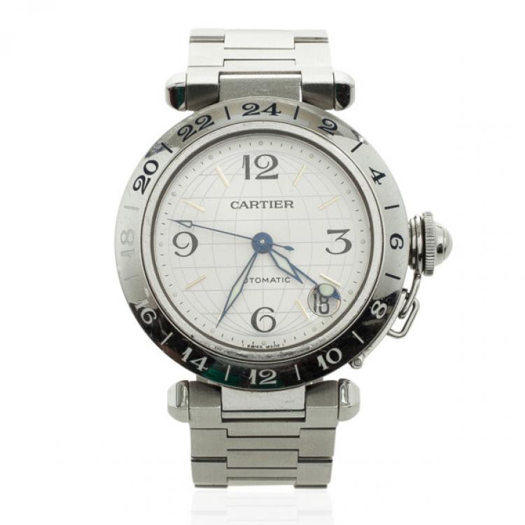 Pre Owned Cartier Pasha SS Mens Wristwatch 35 MM