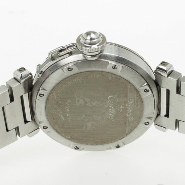 Pre Owned Cartier Pasha SS Mens Wristwatch 35 MM
