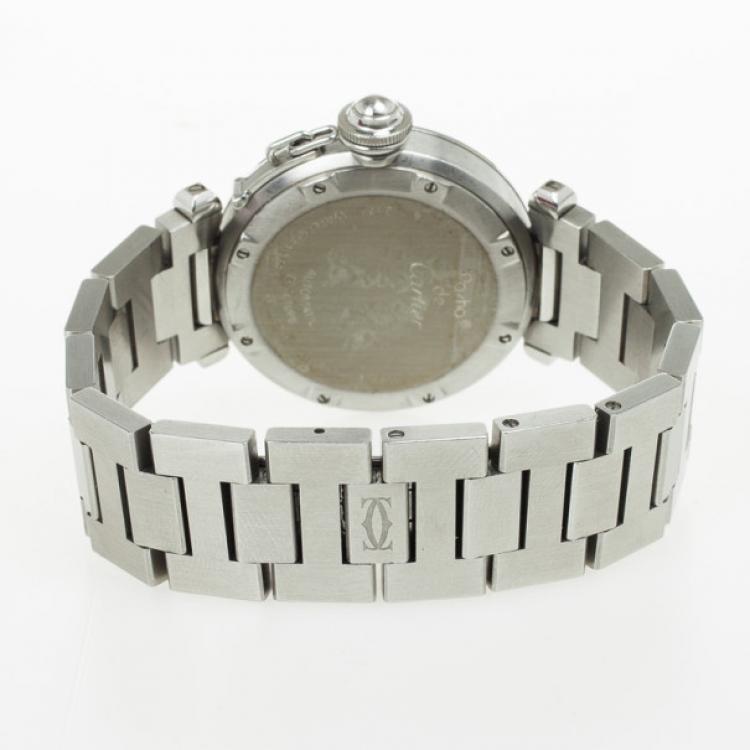 Pre Owned Cartier Pasha SS Mens Wristwatch 35 MM