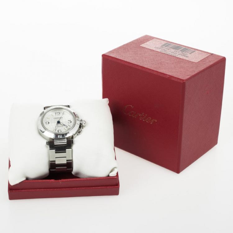 Pre Owned Cartier Pasha SS Mens Wristwatch 35 MM