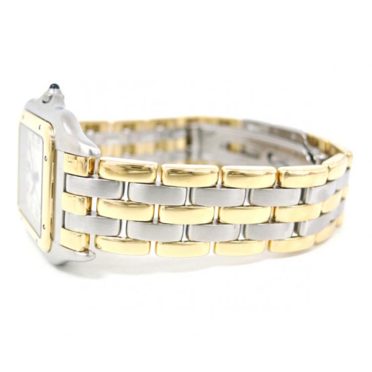 Pre Owned Cartier Panthere 3 Rows MM Combi Boys Wristwatch 