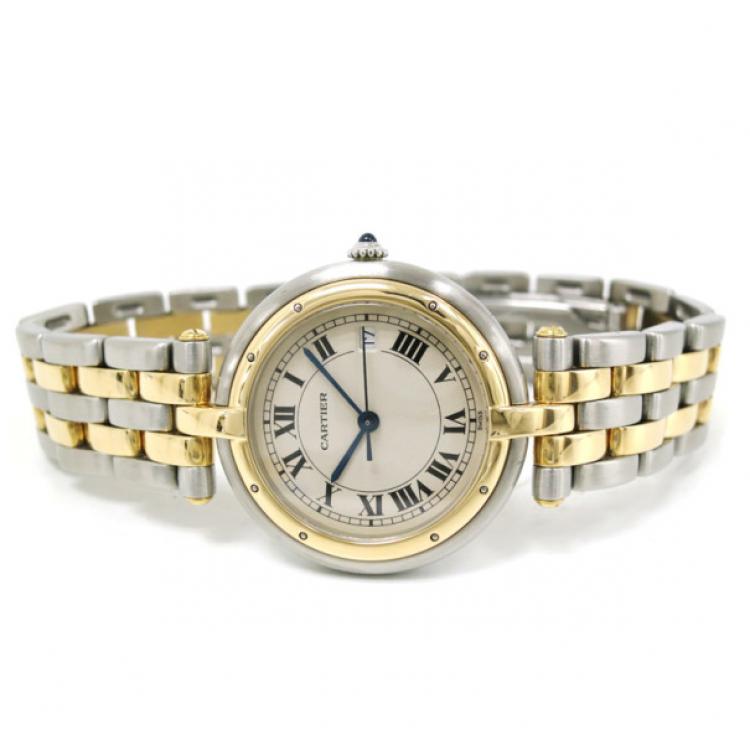 Cartier Panthere Round Wristwatch SS K18YG White/Combi Cartier | TLC