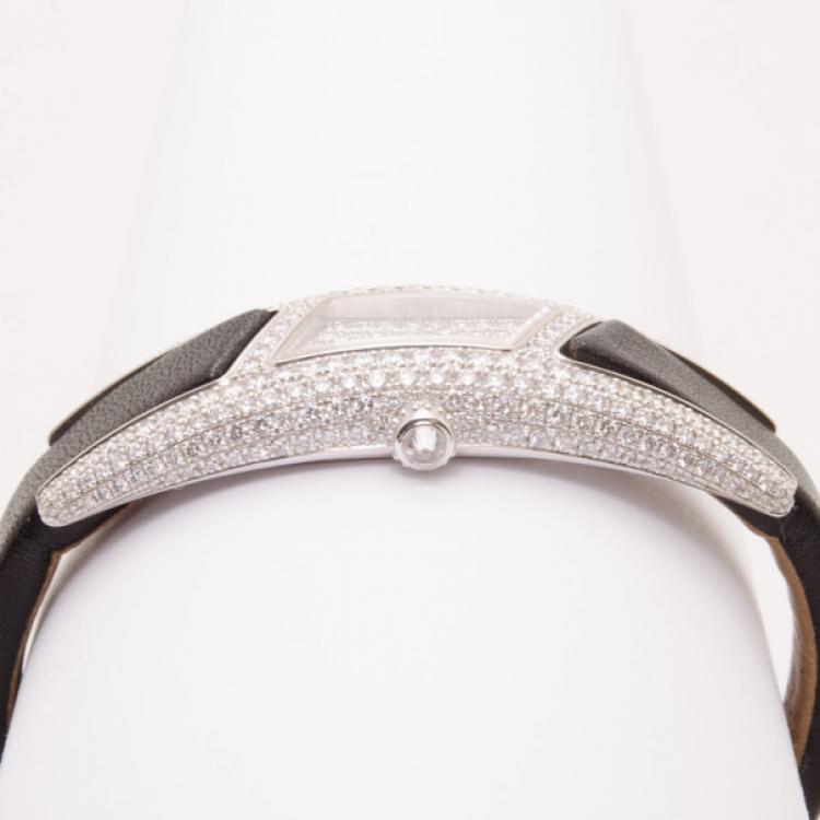 Pre Owned Cartier Privee Collection Ladies Watch White Gold/Diamonds