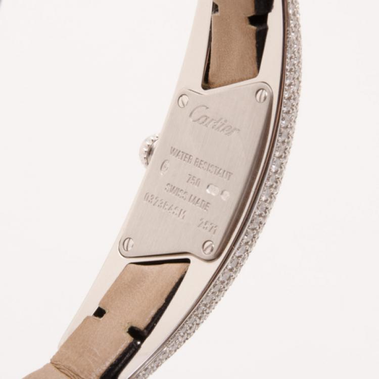 Pre Owned Cartier Privee Collection Ladies Watch White Gold/Diamonds