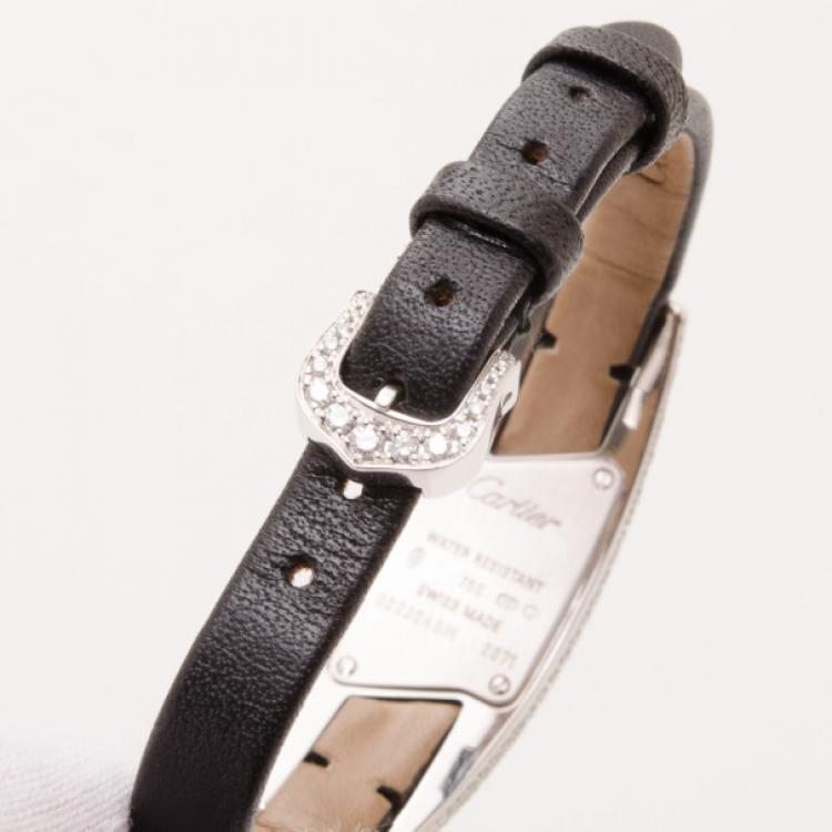 Pre Owned Cartier Privee Collection Ladies Watch White Gold/Diamonds