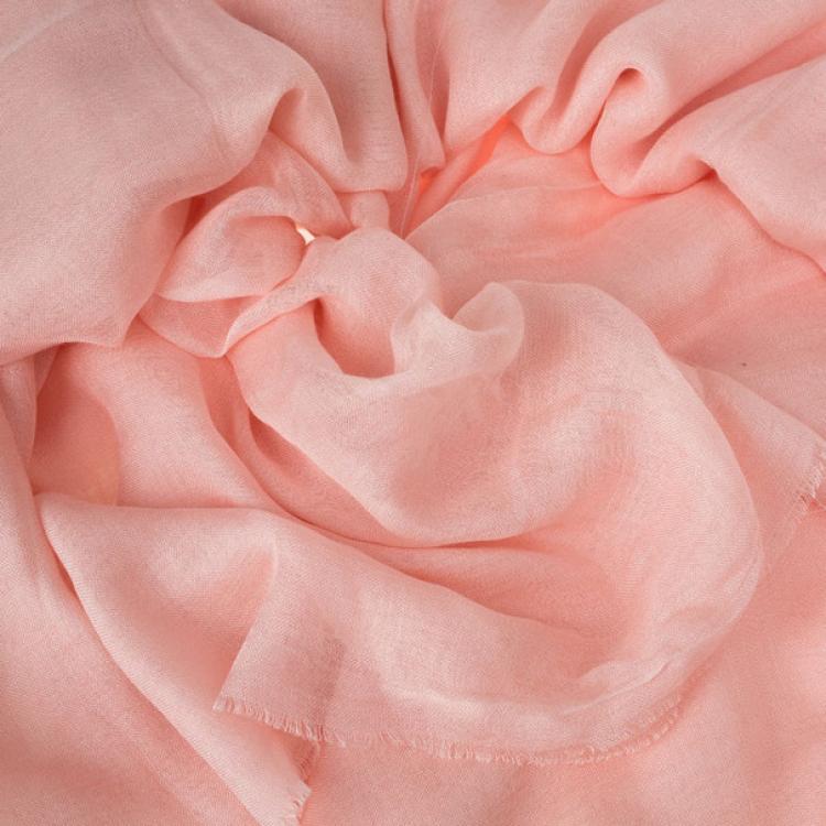 Pre Owned Chanel Blush Pink Modal and Cashmere Scarf