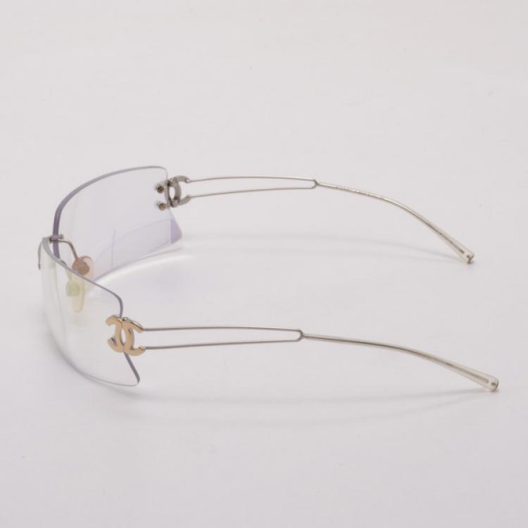 Pre Owned Chanel Iridescent Frameless Sunglasses 4051