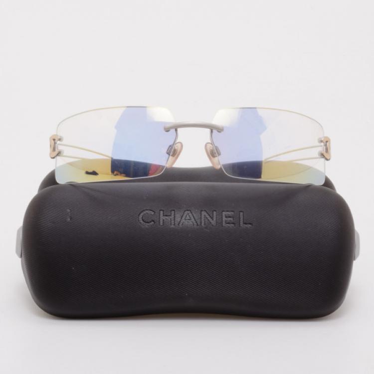 Pre Owned Chanel Iridescent Frameless Sunglasses 4051