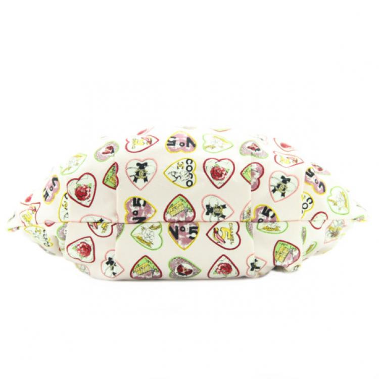 Pre Owned  Chanel Valentine Heart Mini Hobo Handbag 