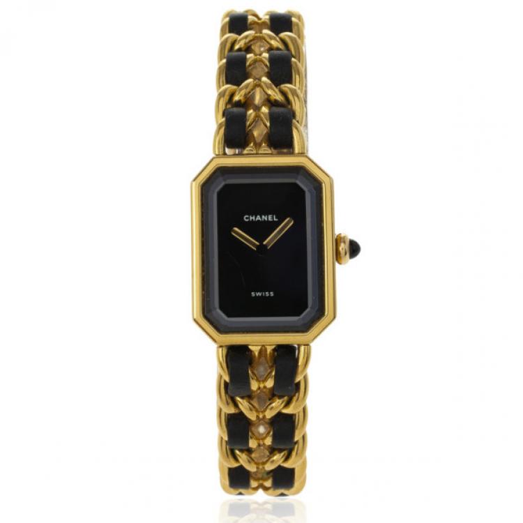 Pre Owned Chanel 18 K Yellow Gold & SS Vintage Womens Watch 26 MM