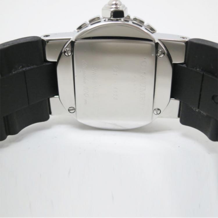 مملوكة مسبقًا Chaumet Class 1 SS Rubber Womens Wristwatch 24 MM