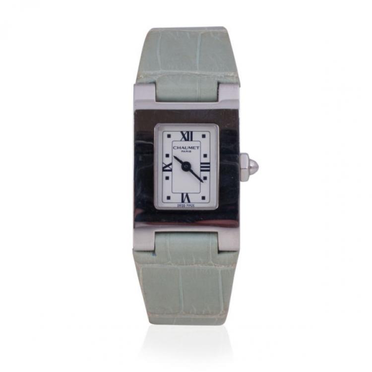 Pre Owned Chaumet Green SS Classic Womens Wristwatch 20 MM
