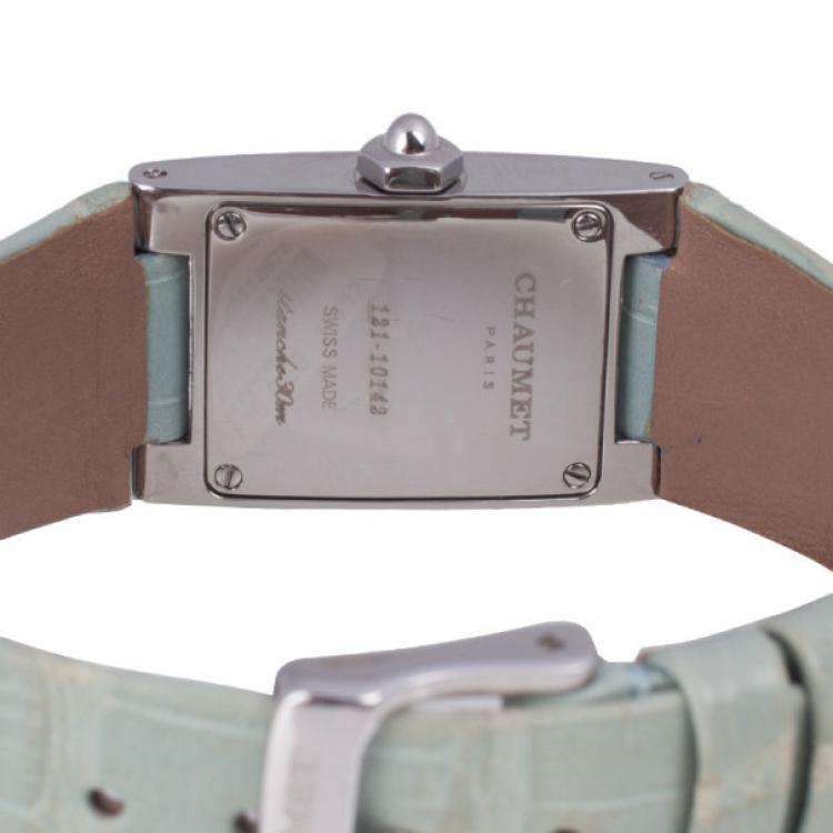 Pre Owned Chaumet Green SS Classic Womens Wristwatch 20 MM