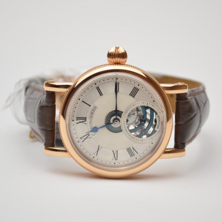Pre Owned Chronoswiss Zeitzeichen Edition IV 18 K Rose Gold Mens Wristwatch 44 MM