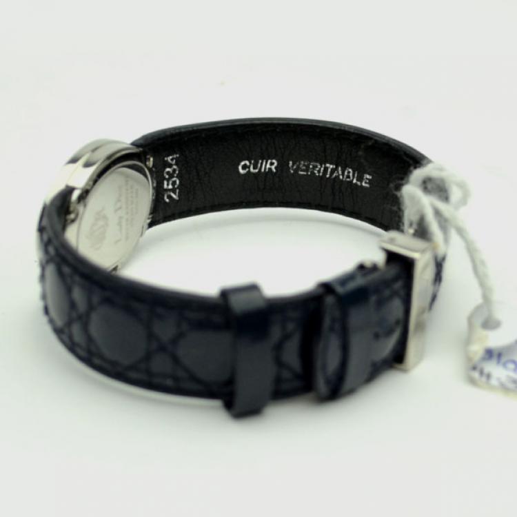 Pre Owned Christian Dior Black SS Ladies Wristwatch