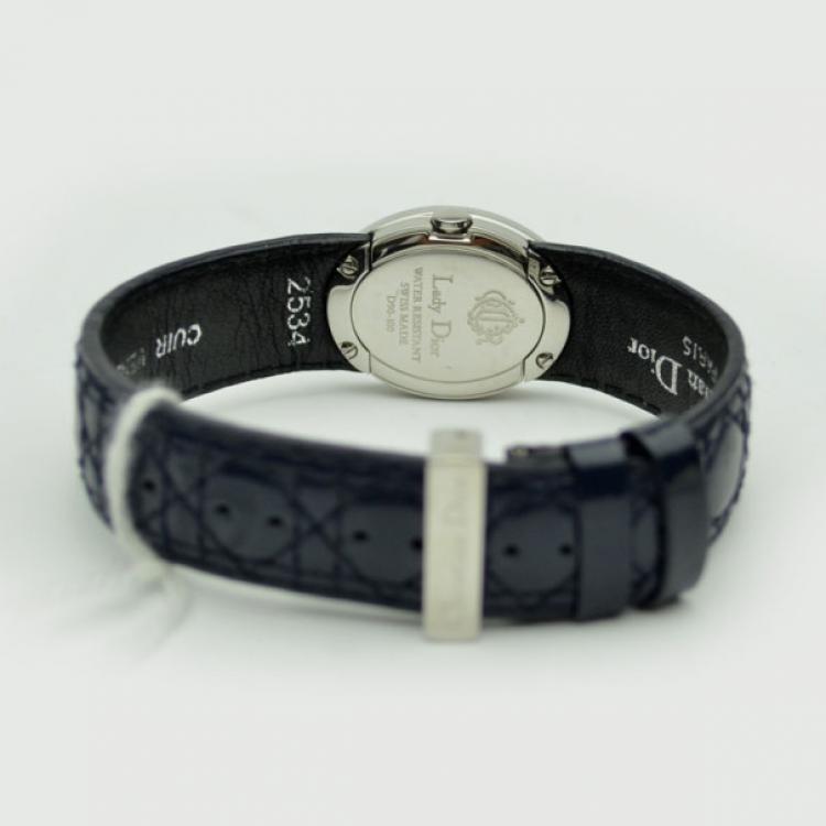 Pre Owned Christian Dior Black SS Ladies Wristwatch