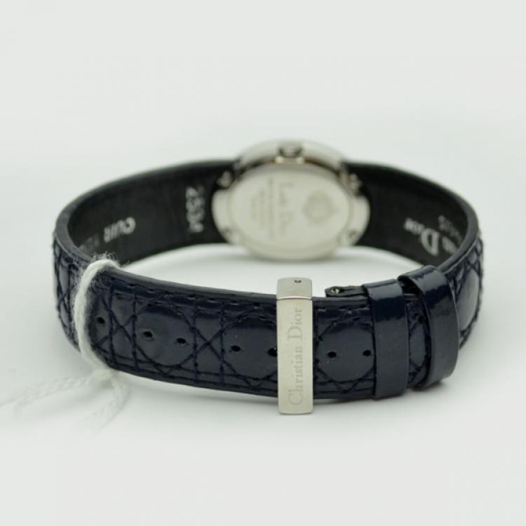 Pre Owned Christian Dior Black SS Ladies Wristwatch