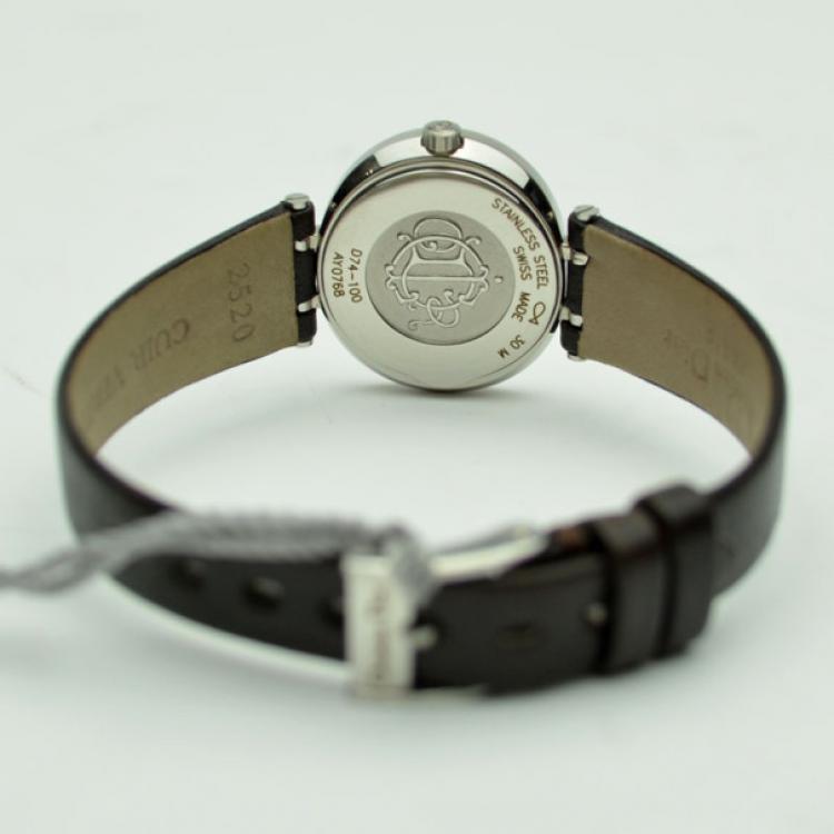 مملوكة مسبقًا Christian Dior White SS Ladies Wristwatch 
