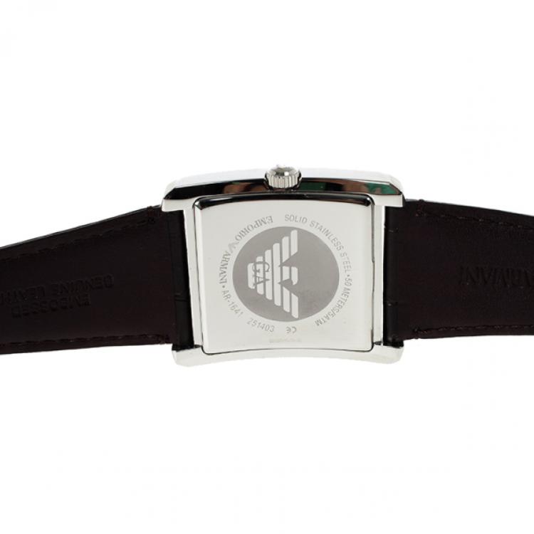 Pre Owned Emporio Armani Bronze Stainless Steel AR1641 Men's Wristwatch 37MM