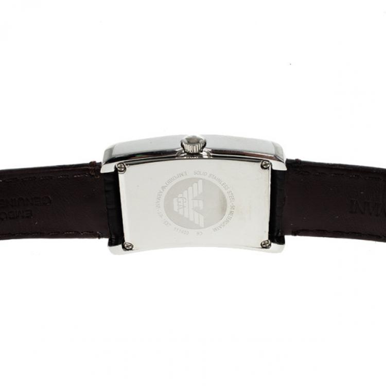 Pre Owned Emporio Armani Bronze Stainless Steel AR1637 Men's Wristwatch 38MM