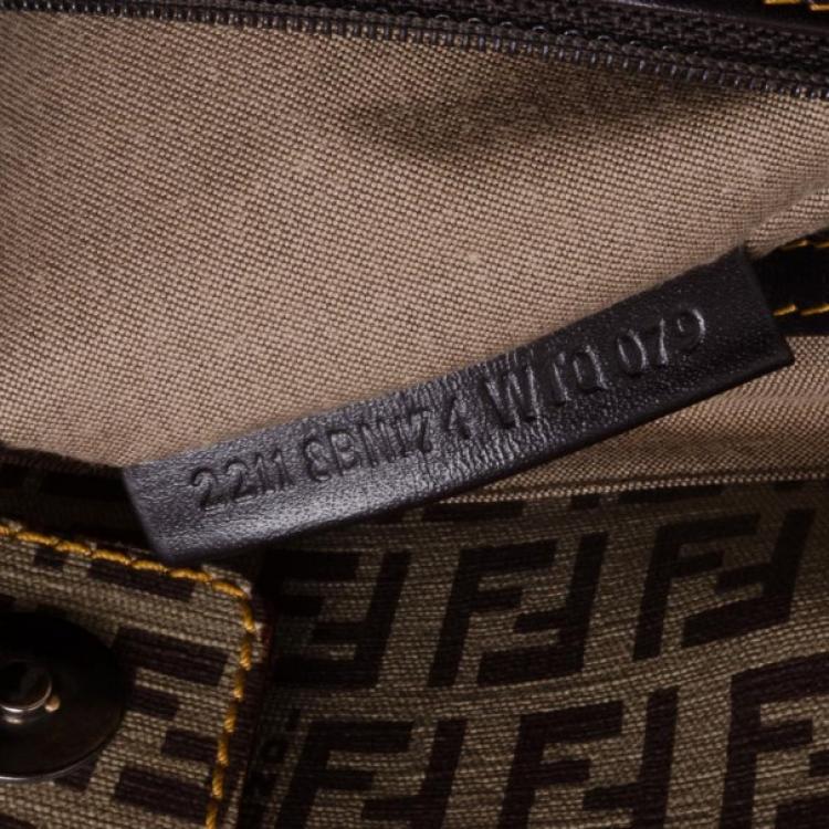 Pre Owned Fendi Zucchino Nylon and Spalmati Pillow Tote