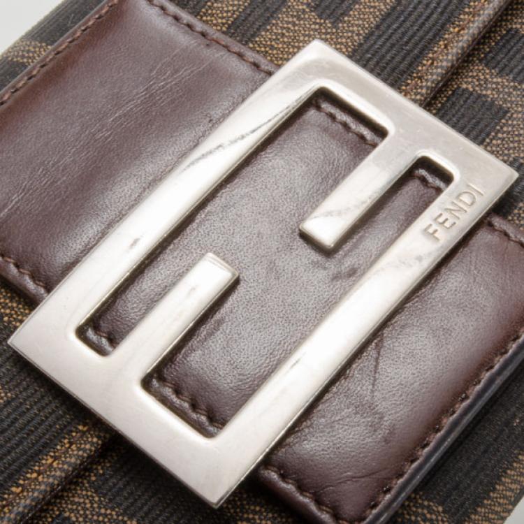 Pre Owned Fendi Zucca Continental Wallet