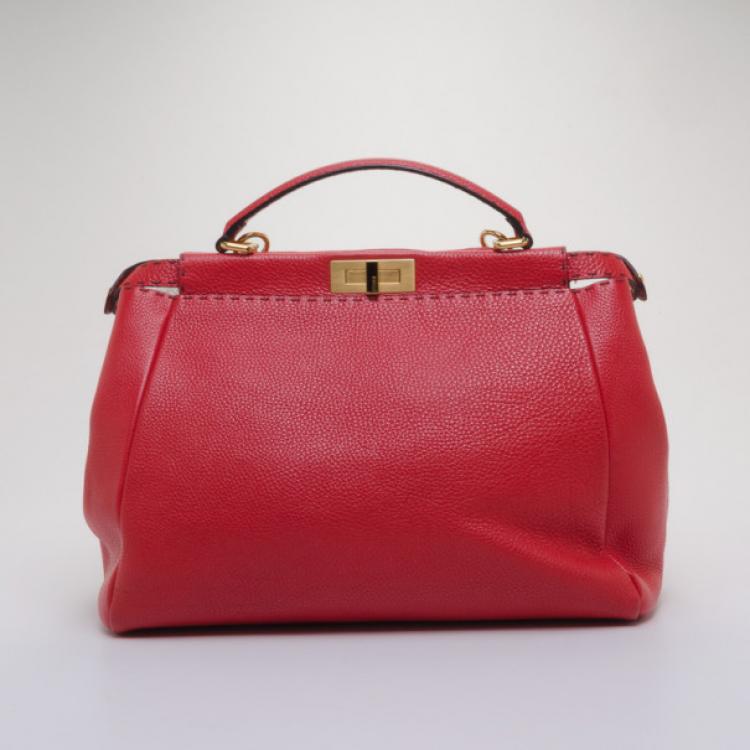 Pre Owned Fendi Large Peekaboo Selleria Made to Order