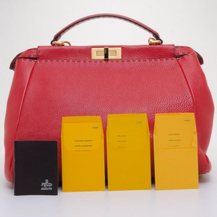 Pre Owned Fendi Large Peekaboo Selleria Made to Order