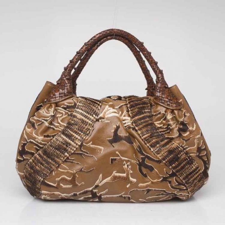 Pre Owned Fendi Brown Limited Edition Spy Bag