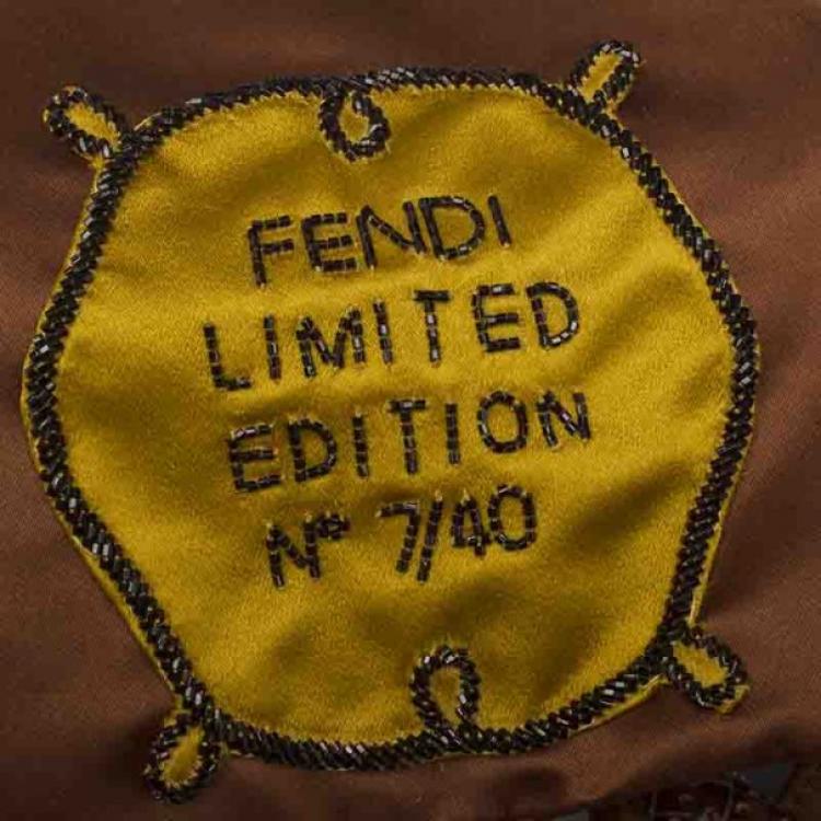 Pre Owned Fendi Brown Limited Edition Spy Bag